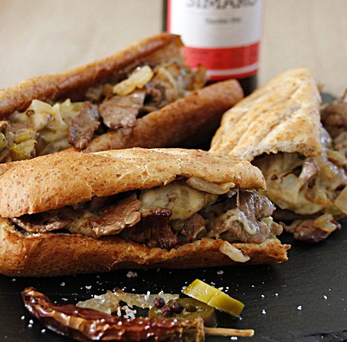 Philly Cheesesteak-Sandwich