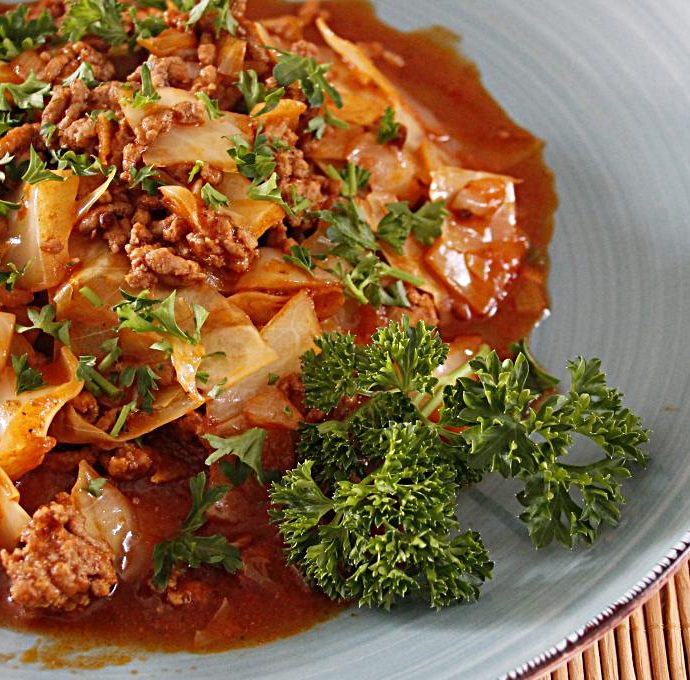 Kohl-Hack-Pfanne (Low Carb)