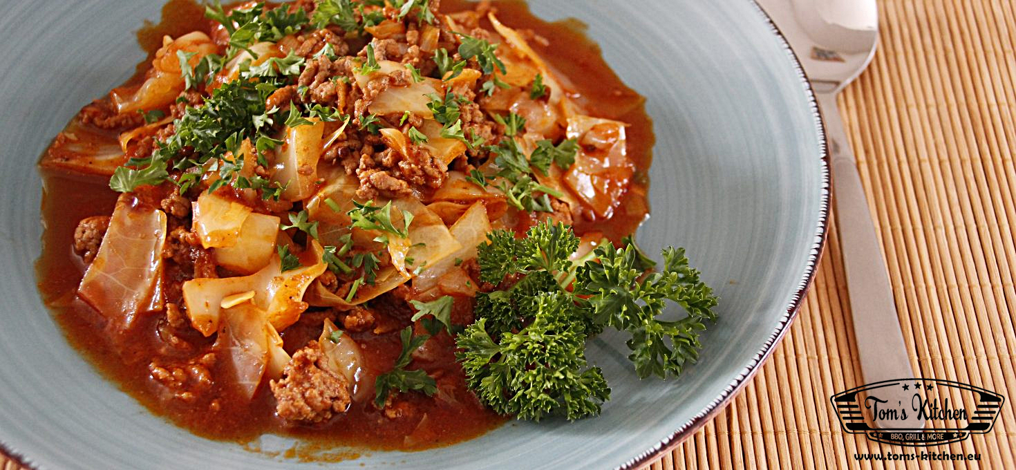 Kohl-Hack-Pfanne (Low Carb)