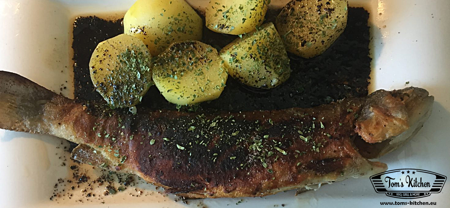 Forelle gebraten