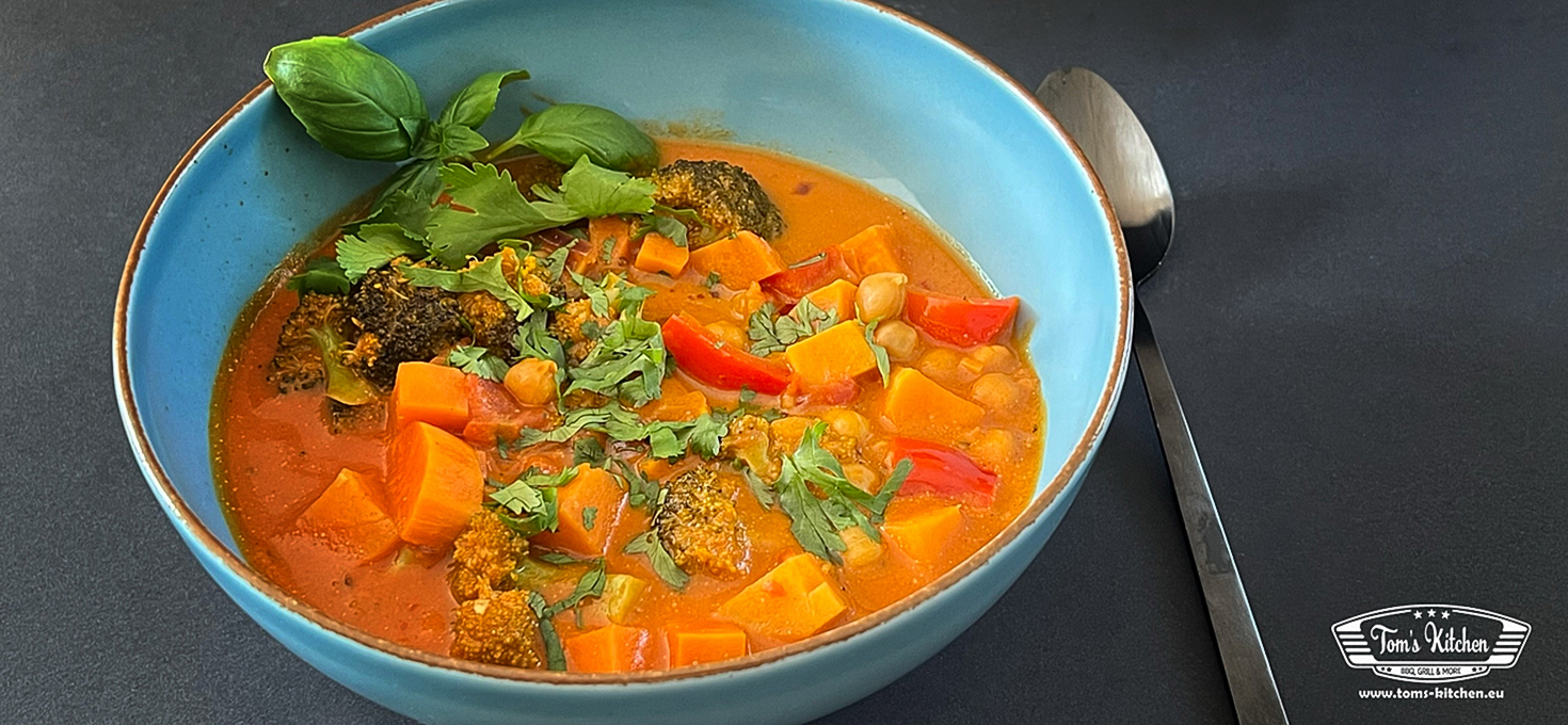 Süßkartoffel-Curry indische Art