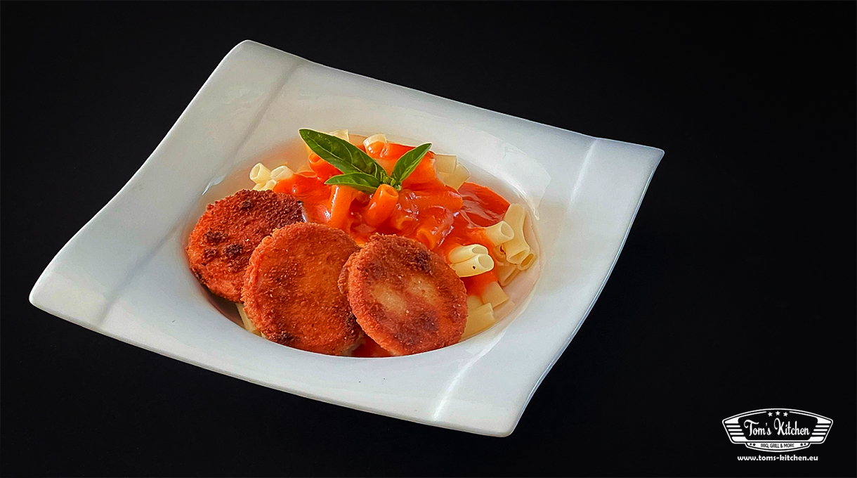 Jägerschnitzel mit Makkaroni